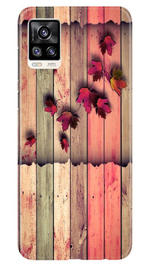 Wooden look2 Mobile Back Case for Vivo V20 (Design - 56)