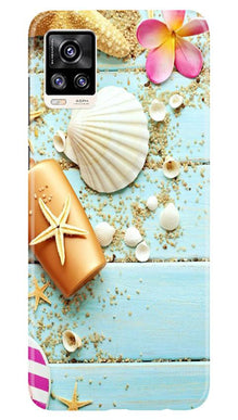 Sea Shells Mobile Back Case for Vivo V20 Pro (Design - 63)