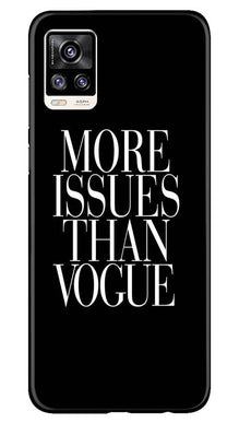 More Issues than Vague Mobile Back Case for Vivo V20 (Design - 74)