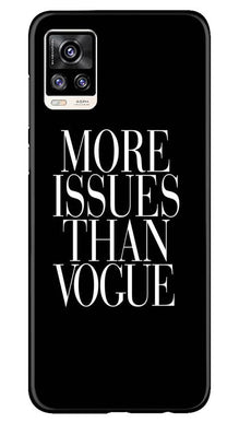 More Issues than Vague Mobile Back Case for Vivo V20 Pro (Design - 74)