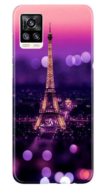 Eiffel Tower Mobile Back Case for Vivo V20 (Design - 86)