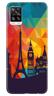 Eiffel Tower2 Mobile Back Case for Vivo V20 (Design - 91)
