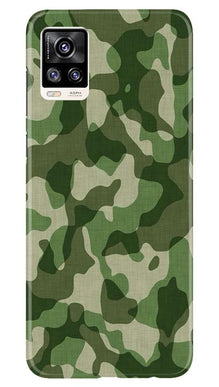 Army Camouflage Mobile Back Case for Vivo V20 Pro  (Design - 106)
