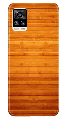 Wooden Look Mobile Back Case for Vivo V20  (Design - 111)