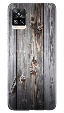 Wooden Look Mobile Back Case for Vivo V20  (Design - 114)