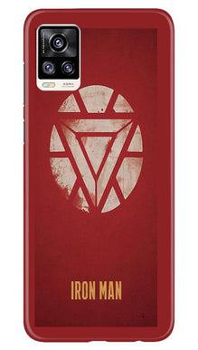 Iron Man Superhero Mobile Back Case for Vivo V20  (Design - 115)