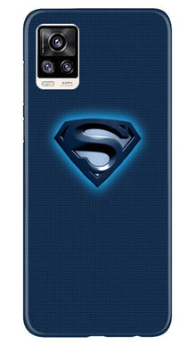Superman Superhero Mobile Back Case for Vivo V20  (Design - 117)