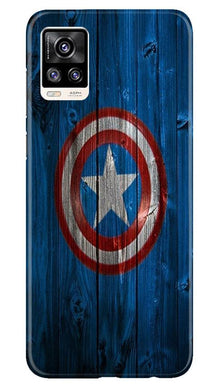 Captain America Superhero Mobile Back Case for Vivo V20  (Design - 118)