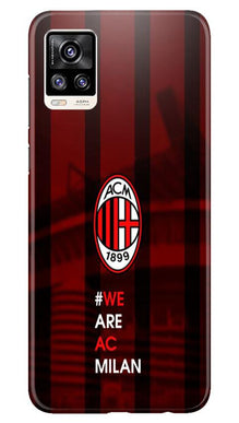 AC Milan Mobile Back Case for Vivo V20  (Design - 155)
