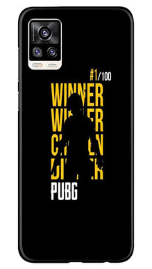 Pubg Winner Winner Mobile Back Case for Vivo V20  (Design - 177)