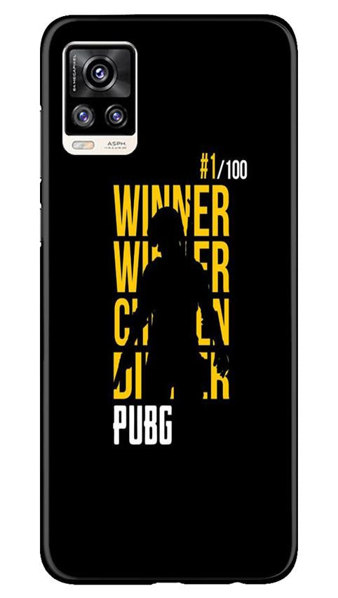 Pubg Winner Winner Case for Vivo V20  (Design - 177)