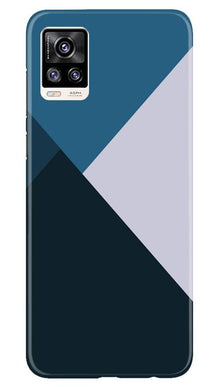 Blue Shades Mobile Back Case for Vivo V20 (Design - 188)