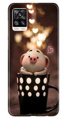 Cute Bunny Mobile Back Case for Vivo V20 (Design - 213)