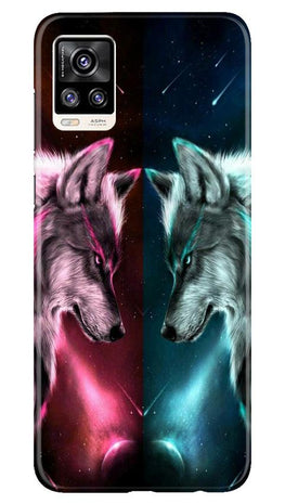 Wolf fight Case for Vivo V20 (Design No. 221)