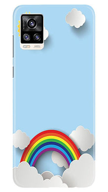 Rainbow Mobile Back Case for Vivo V20 (Design - 225)