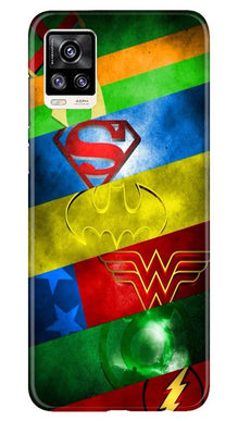 Superheros Logo Mobile Back Case for Vivo V20 (Design - 251)