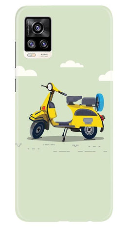 Vintage Scooter Case for Vivo V20 (Design No. 260)
