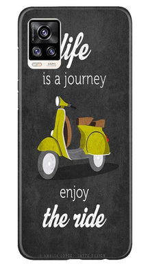 Life is a Journey Mobile Back Case for Vivo V20 (Design - 261)