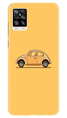 Vintage Car Mobile Back Case for Vivo V20 Pro (Design - 262)