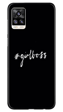#GirlBoss Mobile Back Case for Vivo V20 (Design - 266)
