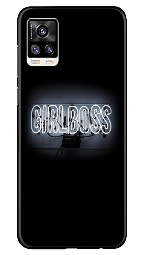 Girl Boss Black Case for Vivo V20 (Design No. 268)