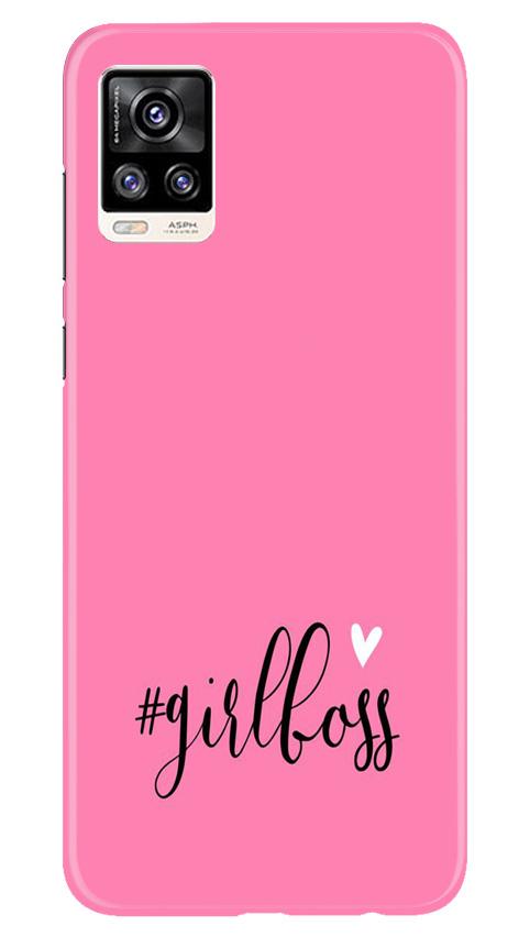 Girl Boss Pink Case for Vivo V20 (Design No. 269)