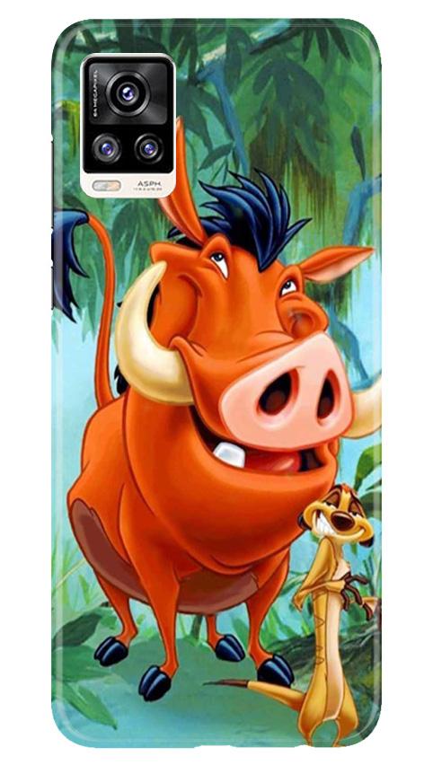 Timon and Pumbaa Mobile Back Case for Vivo V20 Pro (Design - 305)