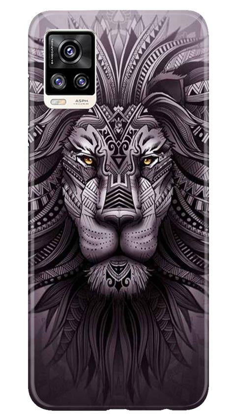 Lion Mobile Back Case for Vivo V20 (Design - 315)