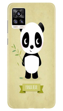Panda Bear Mobile Back Case for Vivo V20 (Design - 317)