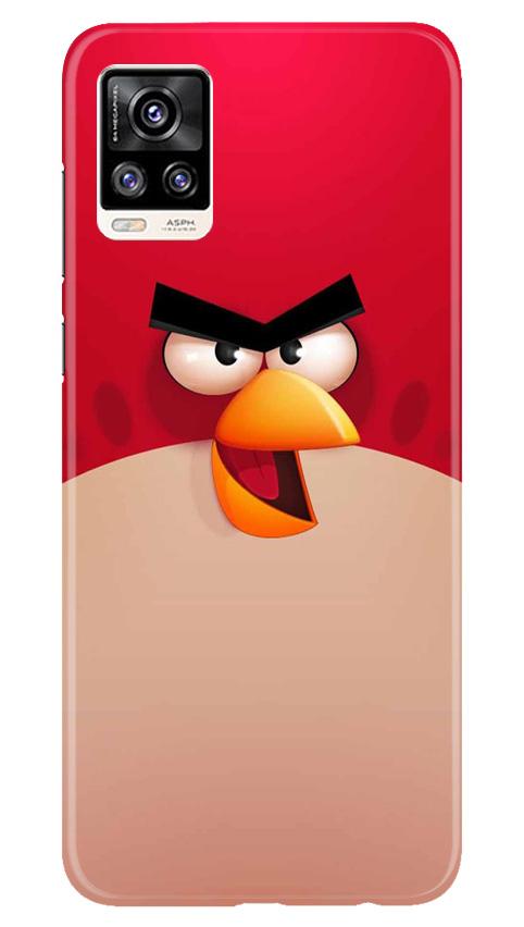 Angry Bird Red Mobile Back Case for Vivo V20 (Design - 325)