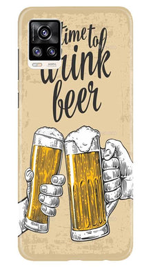 Drink Beer Mobile Back Case for Vivo V20 (Design - 328)