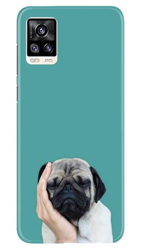 Puppy Mobile Back Case for Vivo V20 (Design - 333)