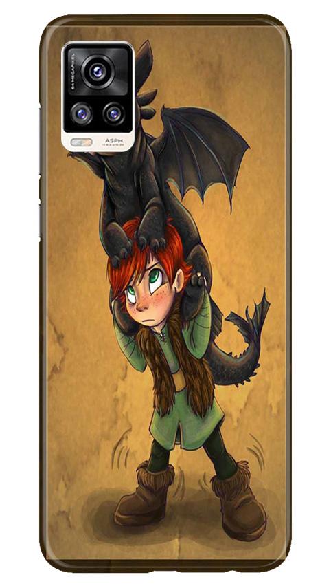 Dragon Mobile Back Case for Vivo V20 (Design - 336)
