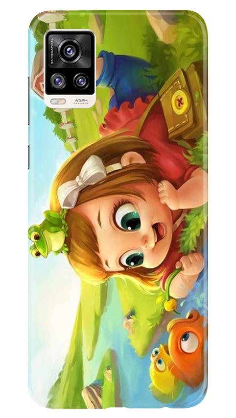 Baby Girl Mobile Back Case for Vivo V20 Pro (Design - 339)