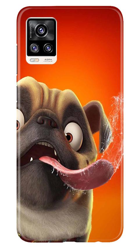 Dog Mobile Back Case for Vivo V20 Pro (Design - 343)