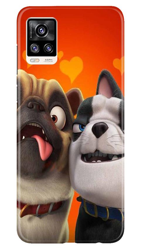 Dog Puppy Mobile Back Case for Vivo V20 Pro (Design - 350)