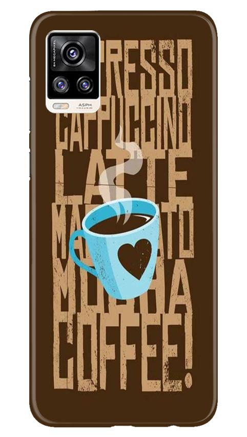 Love Coffee Mobile Back Case for Vivo V20 (Design - 351)