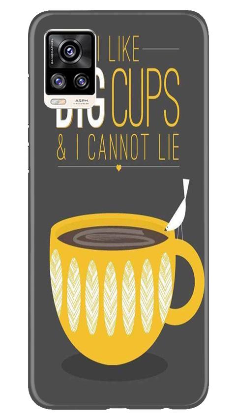 Big Cups Coffee Mobile Back Case for Vivo V20 Pro (Design - 352)