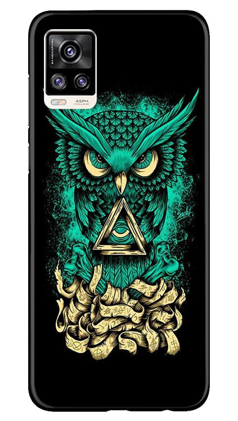 Owl Mobile Back Case for Vivo V20 Pro (Design - 358)