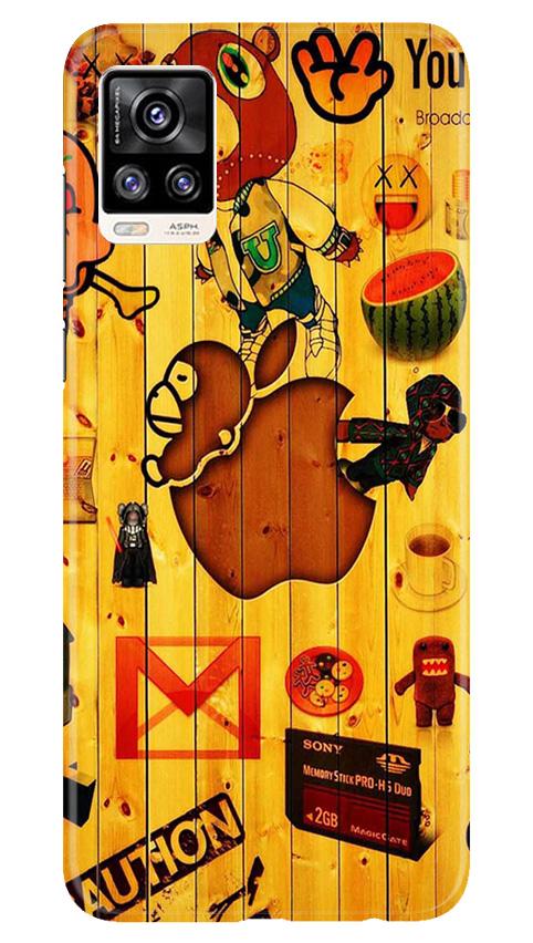 Wooden Texture Mobile Back Case for Vivo V20 (Design - 367)