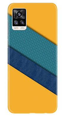 Diagonal Pattern Mobile Back Case for Vivo V20 (Design - 370)