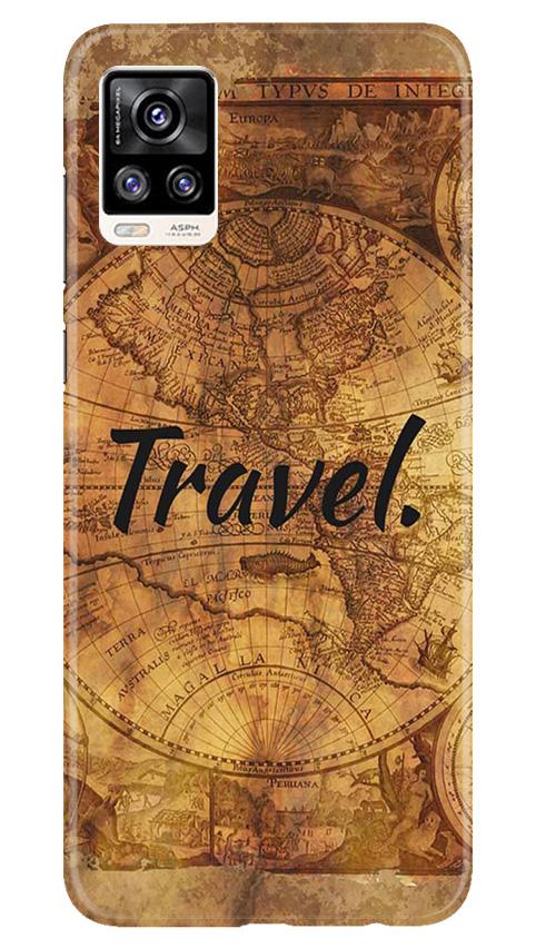 Travel Mobile Back Case for Vivo V20 (Design - 375)