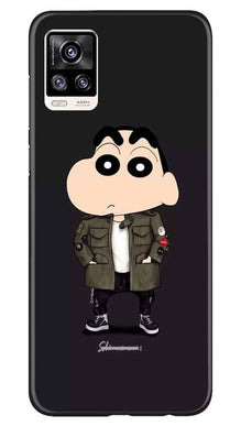 Shin Chan Mobile Back Case for Vivo V20 (Design - 391)