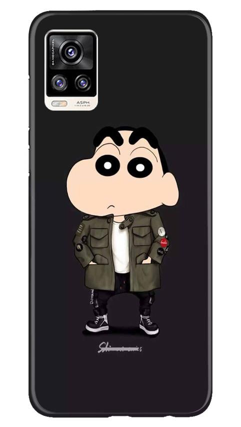 Shin Chan Mobile Back Case for Vivo V20 Pro (Design - 391)