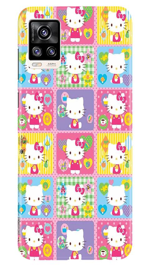 Kitty Mobile Back Case for Vivo V20 (Design - 400)