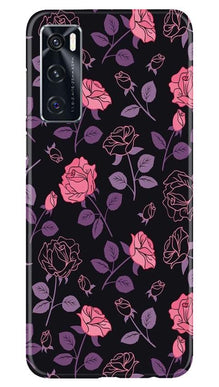 Rose Pattern Mobile Back Case for Vivo V20 SE (Design - 2)