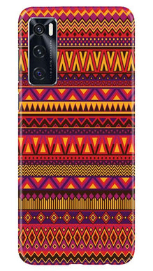 Zigzag line pattern2 Mobile Back Case for Vivo V20 SE (Design - 10)