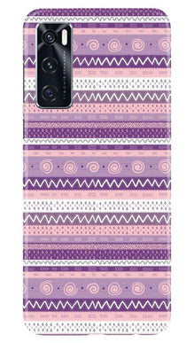 Zigzag line pattern3 Mobile Back Case for Vivo V20 SE (Design - 11)