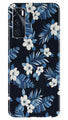 White flowers Blue Background2 Case for Vivo V20 SE