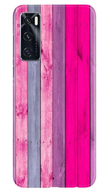 Wooden look Mobile Back Case for Vivo V20 SE (Design - 24)